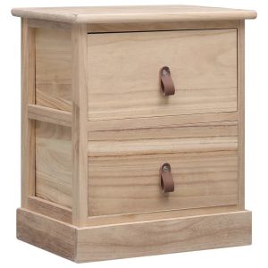 Nightstand 38x28x45 Cm Paulownia Wood