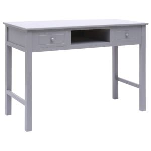 Writing Desk Grey 110x45x76 Cm Wood