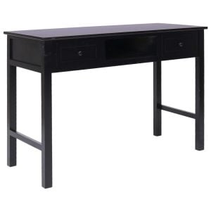 Writing Desk Black 110x45x76 Cm Wood