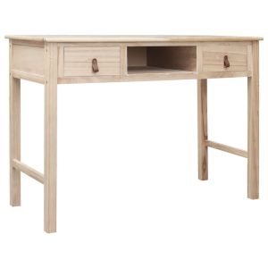 Writing Desk Natural 110x45x76 Cm Wood