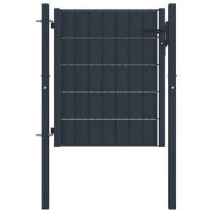 Fence Gate Steel 100x101 Cm Anthracite