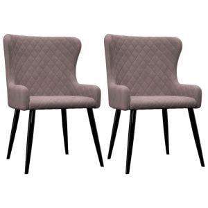 Dining Chairs 2 Pcs Velvet Pink