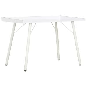 Desk White 90x50x79 Cm