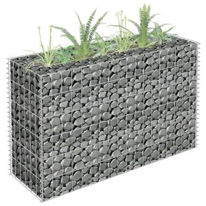 Gabion Raised Bed Galvanised Steel 90x30x60cm