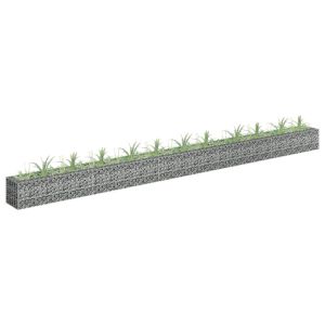 Gabion Raised Bed Galvanised Steel 450x30x30 Cm
