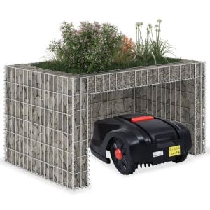 Lawn Mower Garage With Raised Bed 110x80x60 Cm Steel Wire