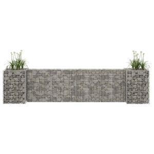 H-shaped Gabion Planter Steel Wire 260x40x60 Cm
