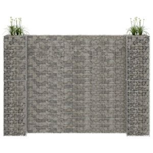 H-shaped Gabion Planter Steel Wire 260x40x180 Cm