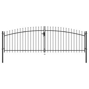 Double Door Fence Gate With Spear Top 400x175 Cm