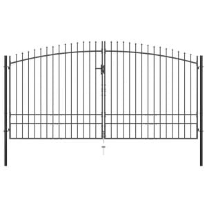 Double Door Fence Gate With Spear Top 400x248 Cm