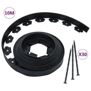 Flexible Lawn Edging With 30 Pegs 10m