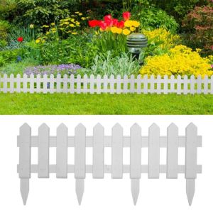 Lawn Edgings 25 Pcs White 10m