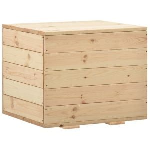 Storage Box 60x54x50.7 Cm Solid Pine Wood