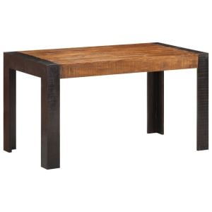 Dining Table 140x70x76 Cm Solid Rough Mango Wood