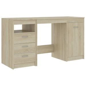 Desk Sonoma Oak 140x50x76 Cm Chipboard