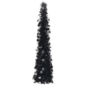 Pop-up Artificial Christmas Tree Black 120 Cm Pet