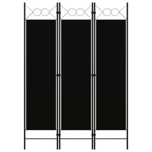 3-panel Room Divider Black 120x180 Cm