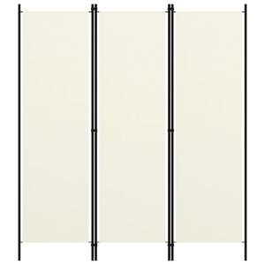 3-panel Room Divider Cream White 150x180 Cm