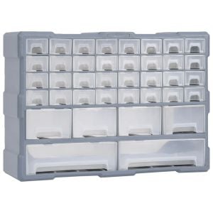 Multi-drawer Organiser With 40 Drawers 52 x 16 x 37.5cm - Blue