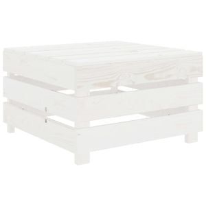 White Garden Pallet Table  Wood
