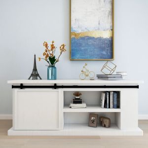 Mini Sliding Barn Door Kit Carbon Steel 200 Cm