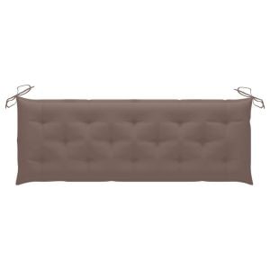Garden Bench Cushion Taupe 150x50x7 Cm Fabric