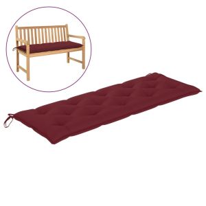 Garden Bench Cushion Wine Red 150x50x7 Cm Fabric
