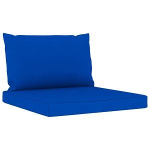 Pallet Sofa Cushions 2 Pcs Blue Fabric