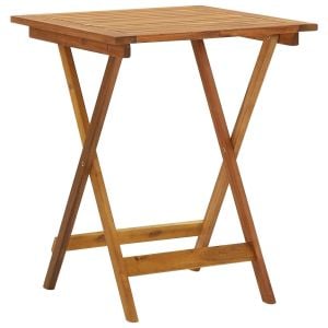 Folding Garden Table 60x60x75 Cm Solid Acacia Wood