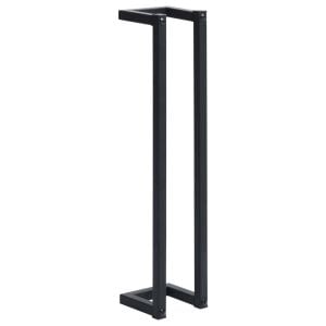 Towel Rack Black 12.5x12.5x 60cm Iron