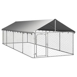 Outdoor Dog Kennel With Roof 600x200x150cm