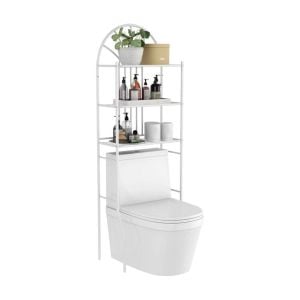Bathroom Organizer With Metal Frame Shelf For Home Bathroom Laundry