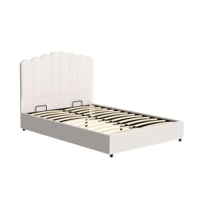 Bed Frame Double Size Boucle Fion