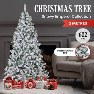 Christabelle 198cm 2m Artificial Christmas Tree - Snowy Emperor