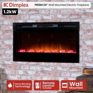 Dimplex PRISM Wall Mounted Electric Fireplace - 34-inches