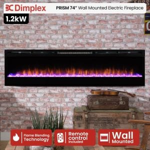Dimplex PRISM Wall Mounted Electric Fireplace - 74-inches