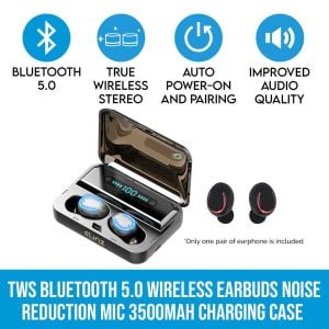 Bluetooth 5.0 Wireless Ear Buds Headphone Headset Noise Reduction Mic