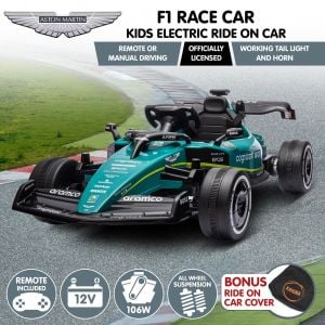Kahuna Aston Martin Aramco F1 Licensed Electric Kids Race Car