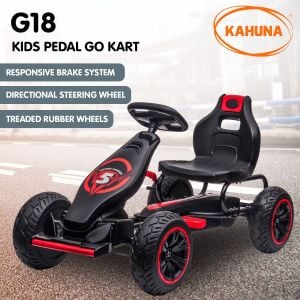 Kahuna Kids Ride On Pedal Powered G18 Go Kart - Red