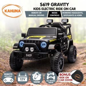 Kahuna S619 Gravity Electric Kids Car - Black