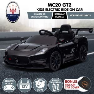 Kahuna Maserati MC20 GT2 Licensed Electric Kids Car - Black