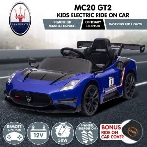 Kahuna Maserati MC20 GT2 Licensed Electric Kids Ride On Race Car - Blue