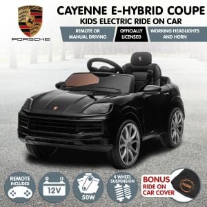 Kahuna Porsche Cayenne E Hybrid Coupe Kids Electric Ride-On Car with Remote Control