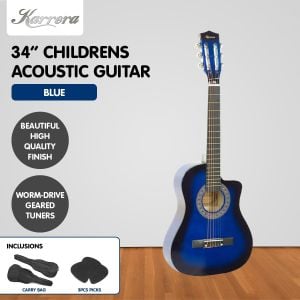 Karrera Childrens 34in Acoustic Guitar Kids - Blue