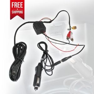 Car Cigarette Lighter Charger Power Supply For Headrest DVD Player
