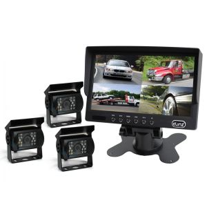Elinz 7In Quad Monitor Splitscreen Colour Ccd Reversing