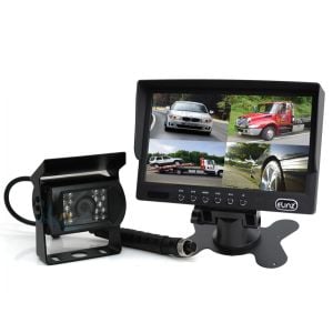 Elinz 7In Quad Monitor Splitscreen Colour Ccd Reversing