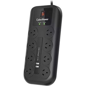 Cyber Power 8-port Surge Protector CPSURGE08ANZUSB
