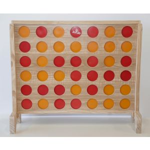 Mega Wooden Connect Four In A Row Game Set 69x79cm