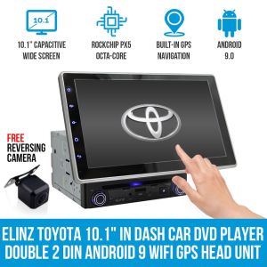Toyota 10.1In Dash Car Dvd Player Double 2 Din Android 9 Wifi Gps